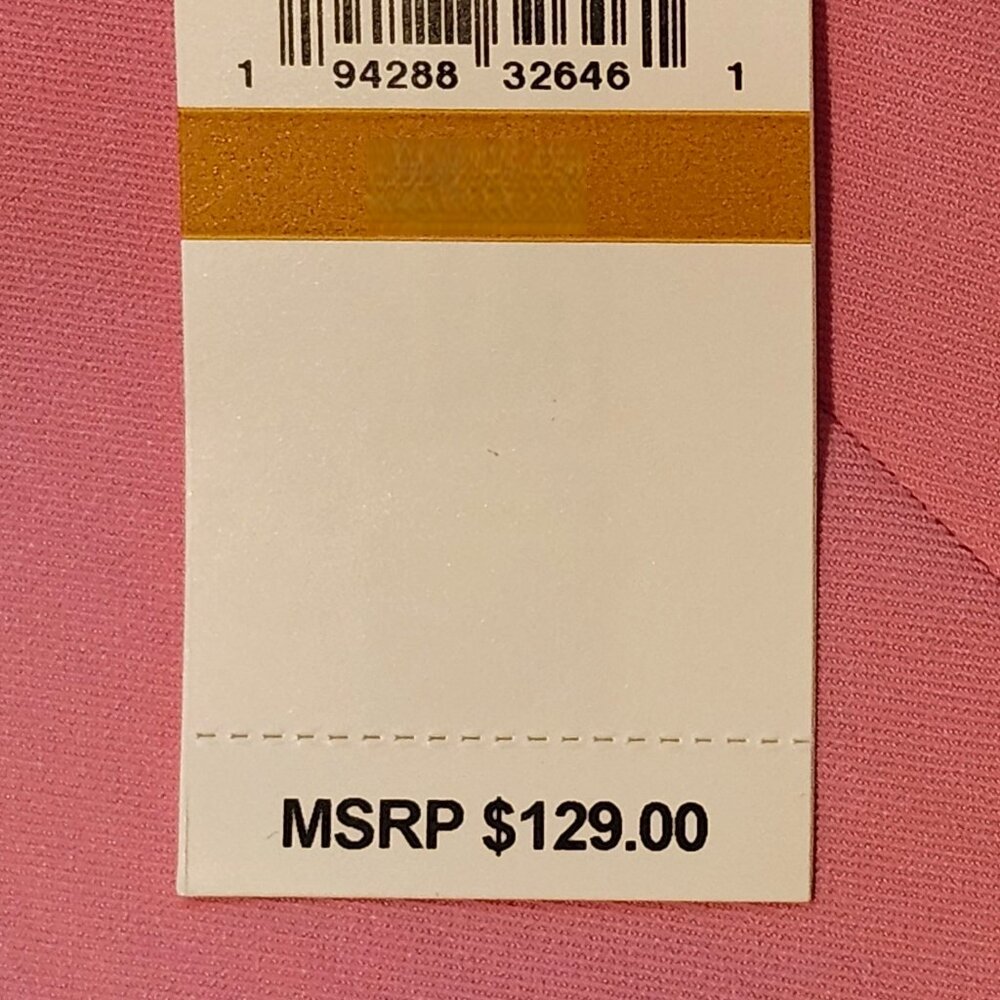 CeCe Double Breasted Twill Blazer in Pink Begonia price tag $129 size 18W NWT - Picture 5 of 7